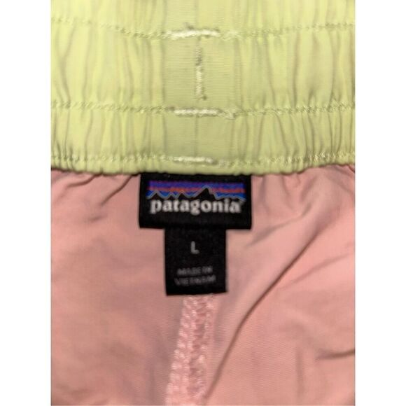 Patagonia Costa Rica Baggies Shorts Girls Large Nylon Elastic Waist Pink - Picture 4 of 4